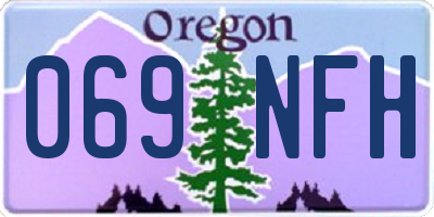OR license plate 069NFH
