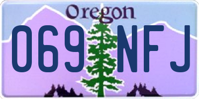 OR license plate 069NFJ