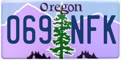 OR license plate 069NFK
