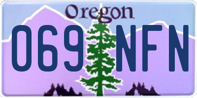 OR license plate 069NFN