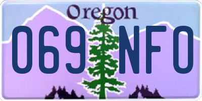 OR license plate 069NFO
