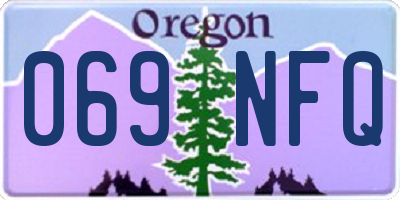 OR license plate 069NFQ
