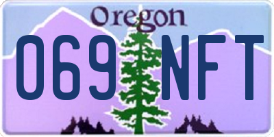 OR license plate 069NFT