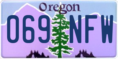 OR license plate 069NFW
