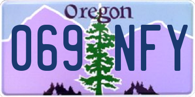 OR license plate 069NFY