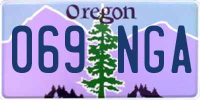 OR license plate 069NGA