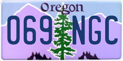 OR license plate 069NGC
