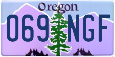 OR license plate 069NGF