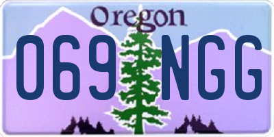 OR license plate 069NGG