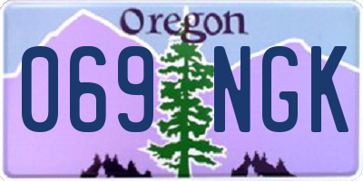 OR license plate 069NGK