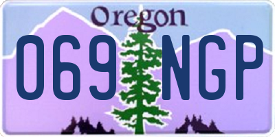 OR license plate 069NGP