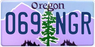 OR license plate 069NGR