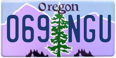 OR license plate 069NGU