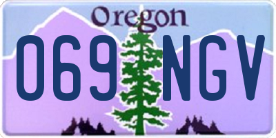 OR license plate 069NGV