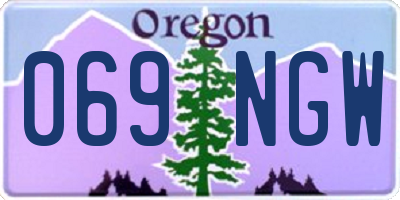 OR license plate 069NGW