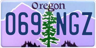 OR license plate 069NGZ