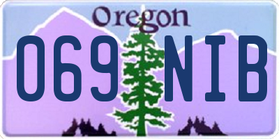 OR license plate 069NIB