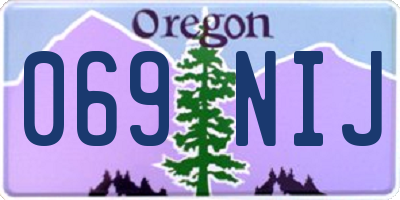 OR license plate 069NIJ