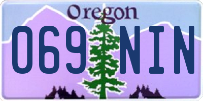 OR license plate 069NIN