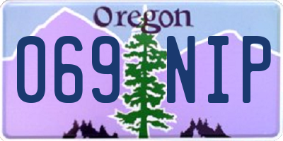 OR license plate 069NIP
