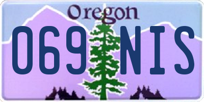 OR license plate 069NIS
