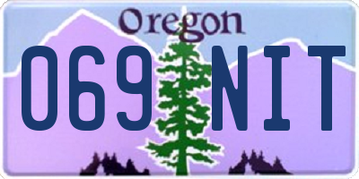 OR license plate 069NIT