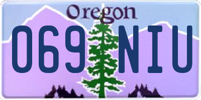 OR license plate 069NIU