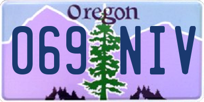 OR license plate 069NIV