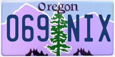 OR license plate 069NIX