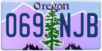 OR license plate 069NJB