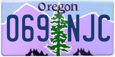 OR license plate 069NJC