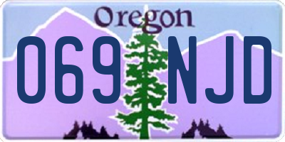 OR license plate 069NJD