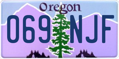 OR license plate 069NJF