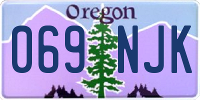 OR license plate 069NJK
