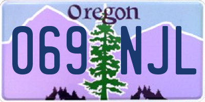 OR license plate 069NJL