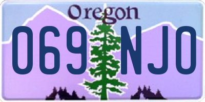 OR license plate 069NJO