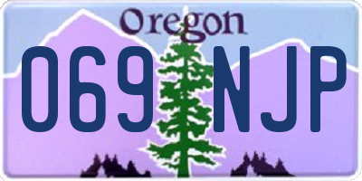 OR license plate 069NJP