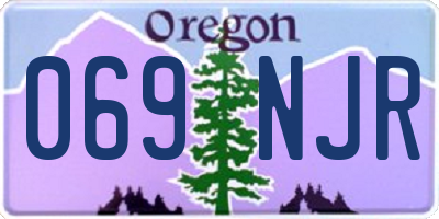OR license plate 069NJR
