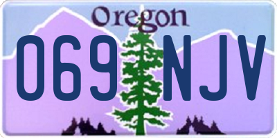 OR license plate 069NJV