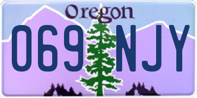 OR license plate 069NJY