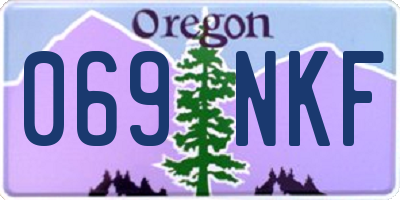 OR license plate 069NKF