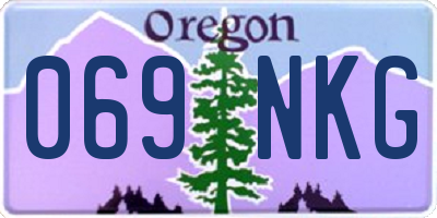 OR license plate 069NKG