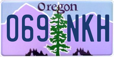 OR license plate 069NKH