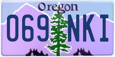 OR license plate 069NKI