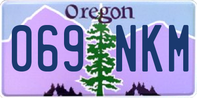 OR license plate 069NKM