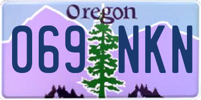 OR license plate 069NKN
