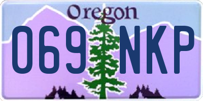 OR license plate 069NKP