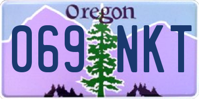 OR license plate 069NKT