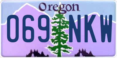 OR license plate 069NKW