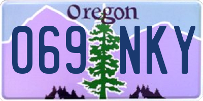 OR license plate 069NKY